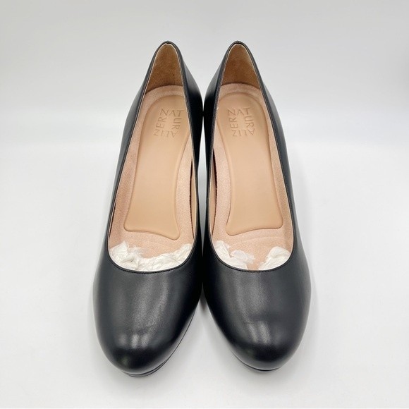 Naturalizer Womens Size 10 Michelle Black Leather Classic Heels Pumps Shoes NEW - Picture 3 of 15
